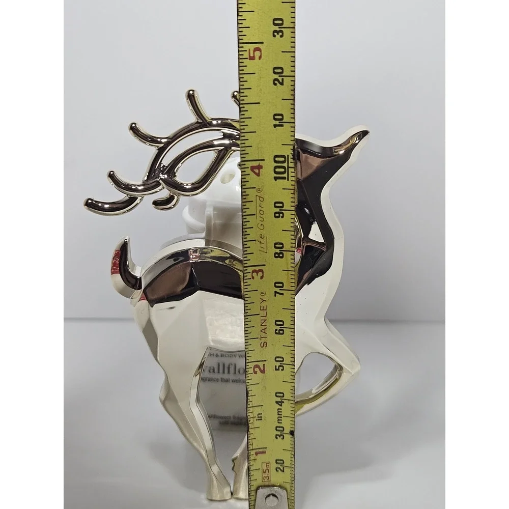 Bath & Body Works Geometric Silver Reindeer Wallflower Fragrance Diffuser NEW